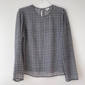 A‎ New Day Plaid Blouse Sz M